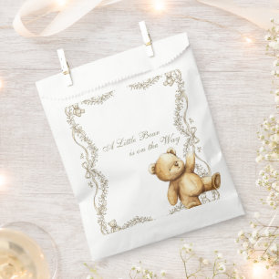 Elegant Teddy Bear Baby Shower Favor Bags