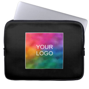 Elegant Template Custom Business Company Logo Here Laptop Sleeve