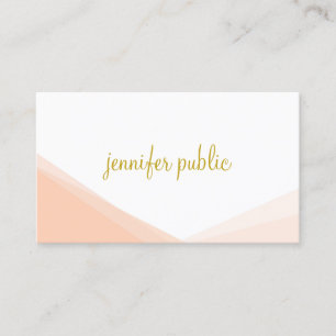 Elegant Template Handwritten Gold Name Script Business Card