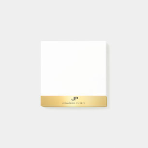 Elegant Template Modern Professional Gold Look Post-it Notes