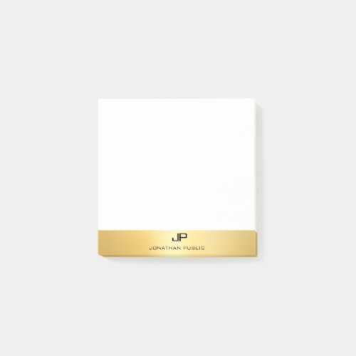 Elegant Template Modern Professional Gold Look Post_it Notes