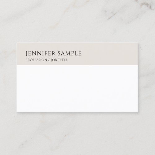 Elegant Template Modern Simple Trendy Custom Business Card
