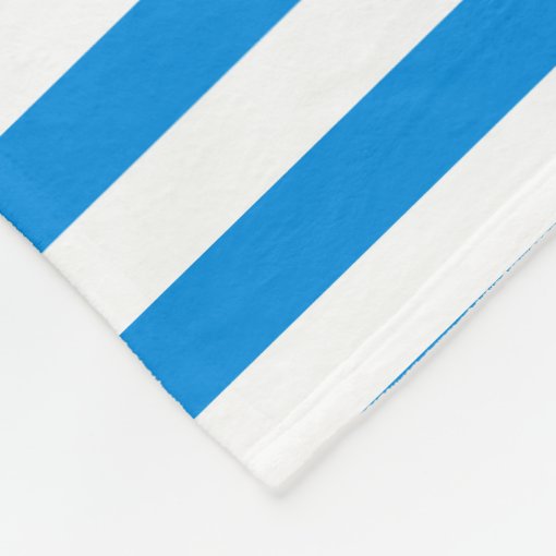 Elegant Template Trendy Blue White Striped Medium Fleece Blanket | Zazzle