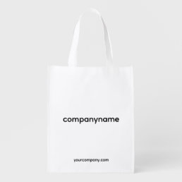 Elegant Template Upload Add Company Logo Grocery Bag