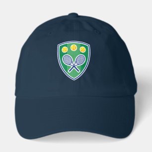 Elegant tennis logo sports cap