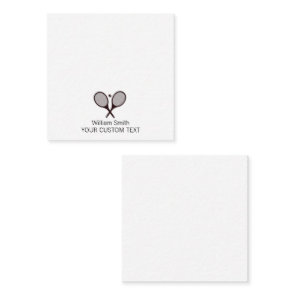 Elegant Tennis Personalized Stationery  Note Card