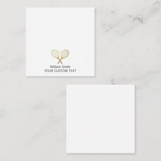 Elegant Tennis Personalized Stationery  Note Card (Front/Back)