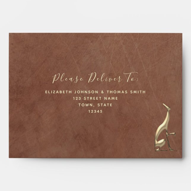 Elegant Terracotta 5x7 Envelope (Front)