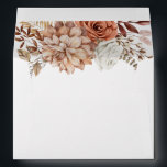 Elegant Terracotta Fall Autumn Floral Envelope<br><div class="desc">An elegant fall autumn floral terracotta wedding envelopes. A gorgeous envelope to enclose your wedding invitation. Designed for you by Blackberry Boulevard.</div>