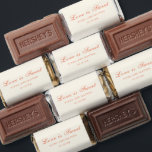 Elegant Terracotta Modern Classic Wedding Hershey's Miniatures<br><div class="desc">This design is part of an elegant wedding invitation suite featuring a warm, sun-kissed palette inspired by an Italian sunset, blending soft ivory with rich terracotta. Delicate script typography is paired with refined serif lettering for a timeless and romantic look. The palette with golden hour hues is perfect for summer...</div>