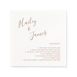 Elegant Terracotta Modern Wedding Napkins