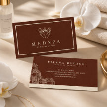 Elegant Terracotta Spa Salon Esthetician Wellness