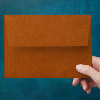 Elegant Terracotta Wedding Envelope | Warm Autumn
