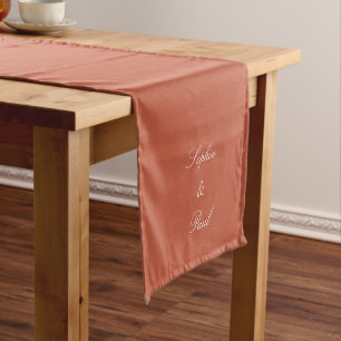 Elegant Terracotta Wedding Table Runner