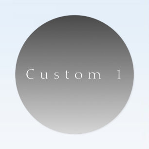 Elegant Text on Simple Modern Grey Ombre Gradient  Kids' Labels