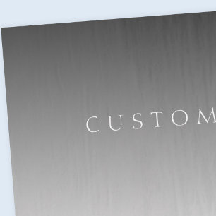 Elegant Text on Simple Modern Grey Ombre Gradient  Tissue Paper