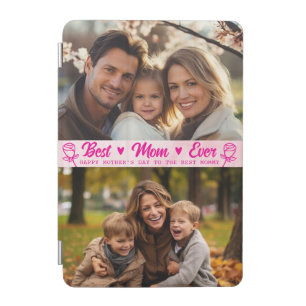 Elegant Text Photo Mother's Day Watercolor Pink iPad Mini Cover