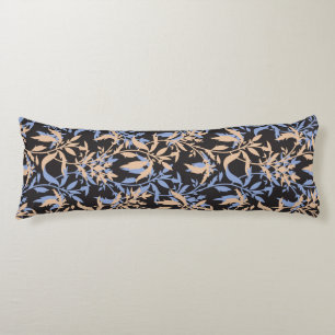 Elegant textile design featuring intricate floral  body pillow