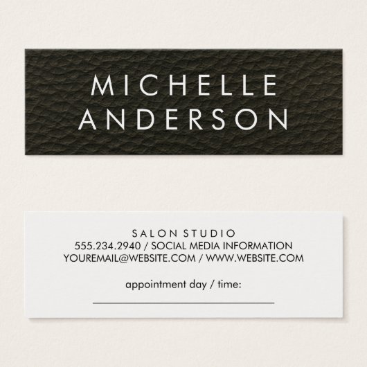 Elegant Texture (Appointment Card) (Front & Back)