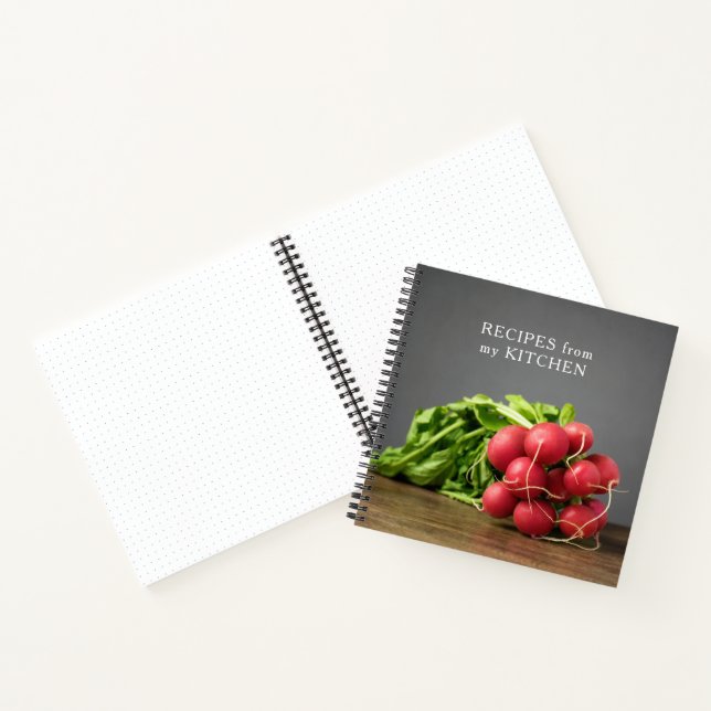 Elegant Texture Grey Radish Photo Recipes Book (Inside)
