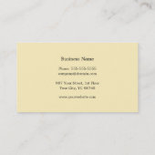 Elegant Textured Gray Interior Designer Business Card (Back)