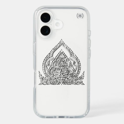 Elegant Thai Kanok Golden Pattern Luxury iPhone 16 Case