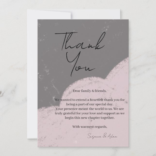elegant thank you card (Front)