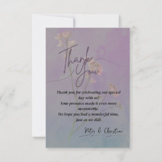 Elegant Thank You Card