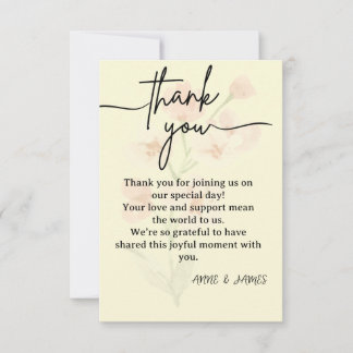 Elegant Thank You Card