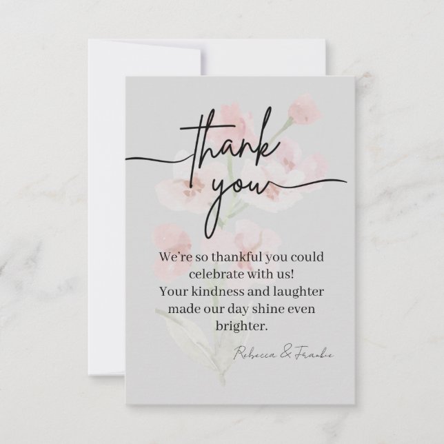 Elegant Thank You Card (Front)
