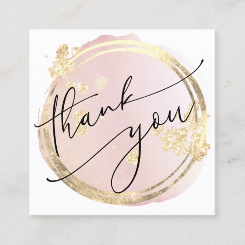 elegant thank you card