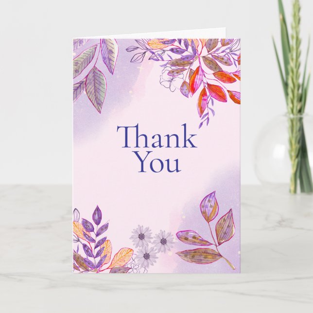 Elegant Thank You Card (Front)