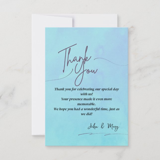 Elegant Thank You Card (Front)