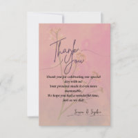 Elegant Thank You Card