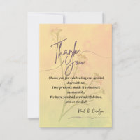 Elegant Thank You Card