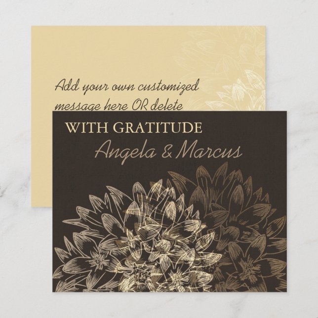 Elegant Thank You Card (Front/Back)
