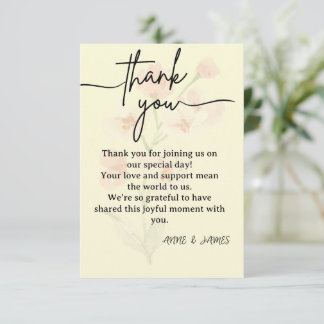 Elegant Thank You Card