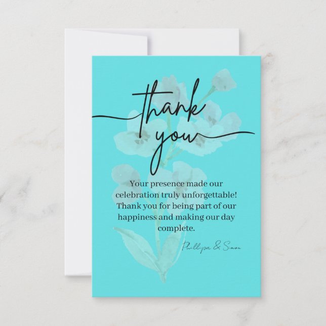 Elegant Thank You Card (Front)