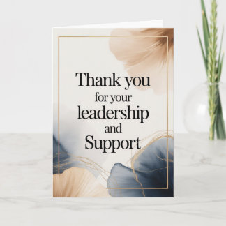 Elegant Thank You Card for Boss
