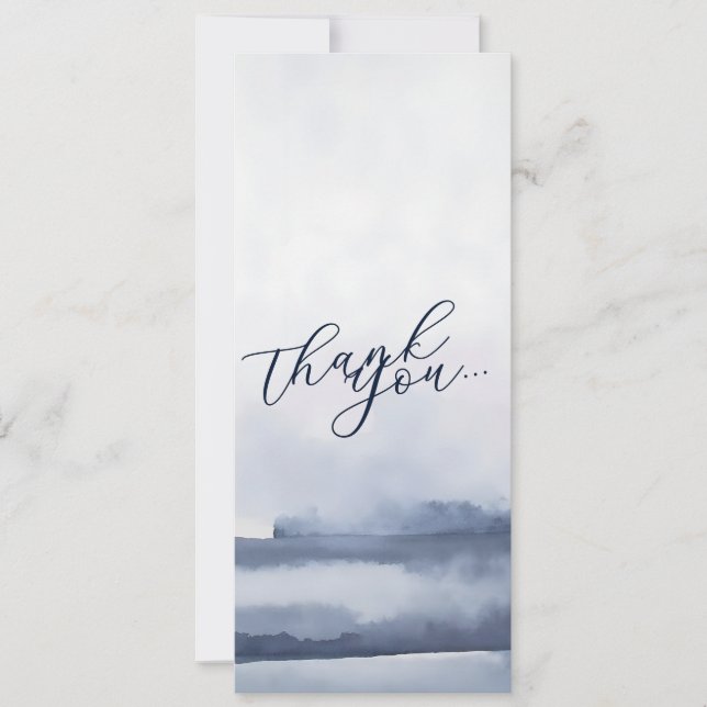 Elegant Thank You Card Watercolor Style (Front)