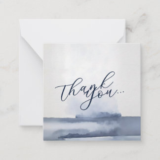 Elegant Thank You Card Watercolor Style