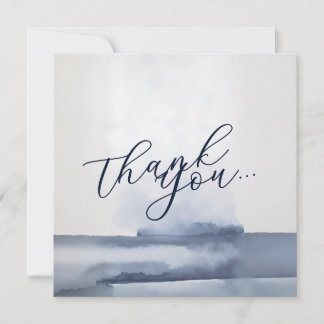 Elegant Thank You Card Watercolor Style