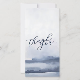 Elegant Thank You Card Watercolor Style