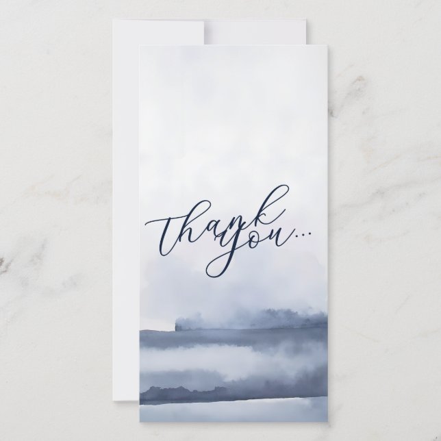 Elegant Thank You Card Watercolor Style (Front)