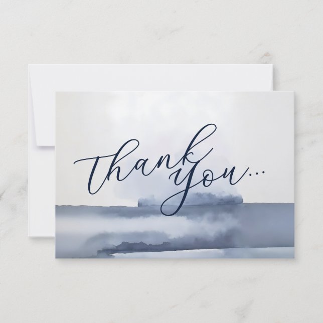 Elegant Thank You Card Watercolor Style (Front)