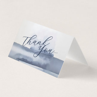 Elegant Thank You Card Watercolor Style