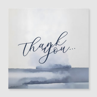 Elegant Thank You Card Watercolor Style