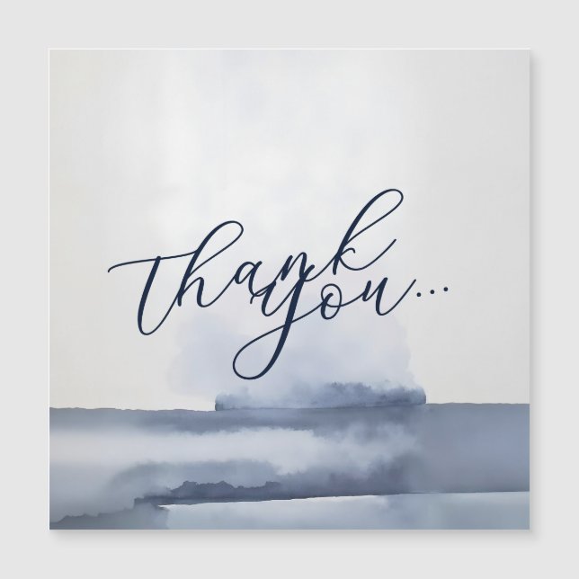 Elegant Thank You Card Watercolor Style (Front)