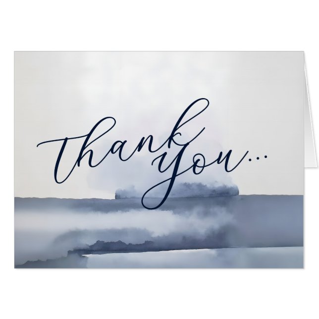 Elegant Thank You Card Watercolor Style (Front Horizontal)