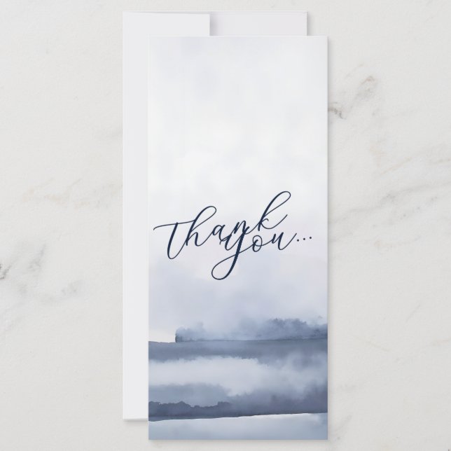 Elegant Thank You Card Watercolor Style (Front)